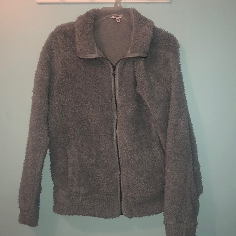 Sonoma Grey/Blue Fuzzy Coat